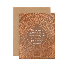 Load image into Gallery viewer, Tiny and Snail - "This is not a Letter" Katherine Mansfield Quote Card