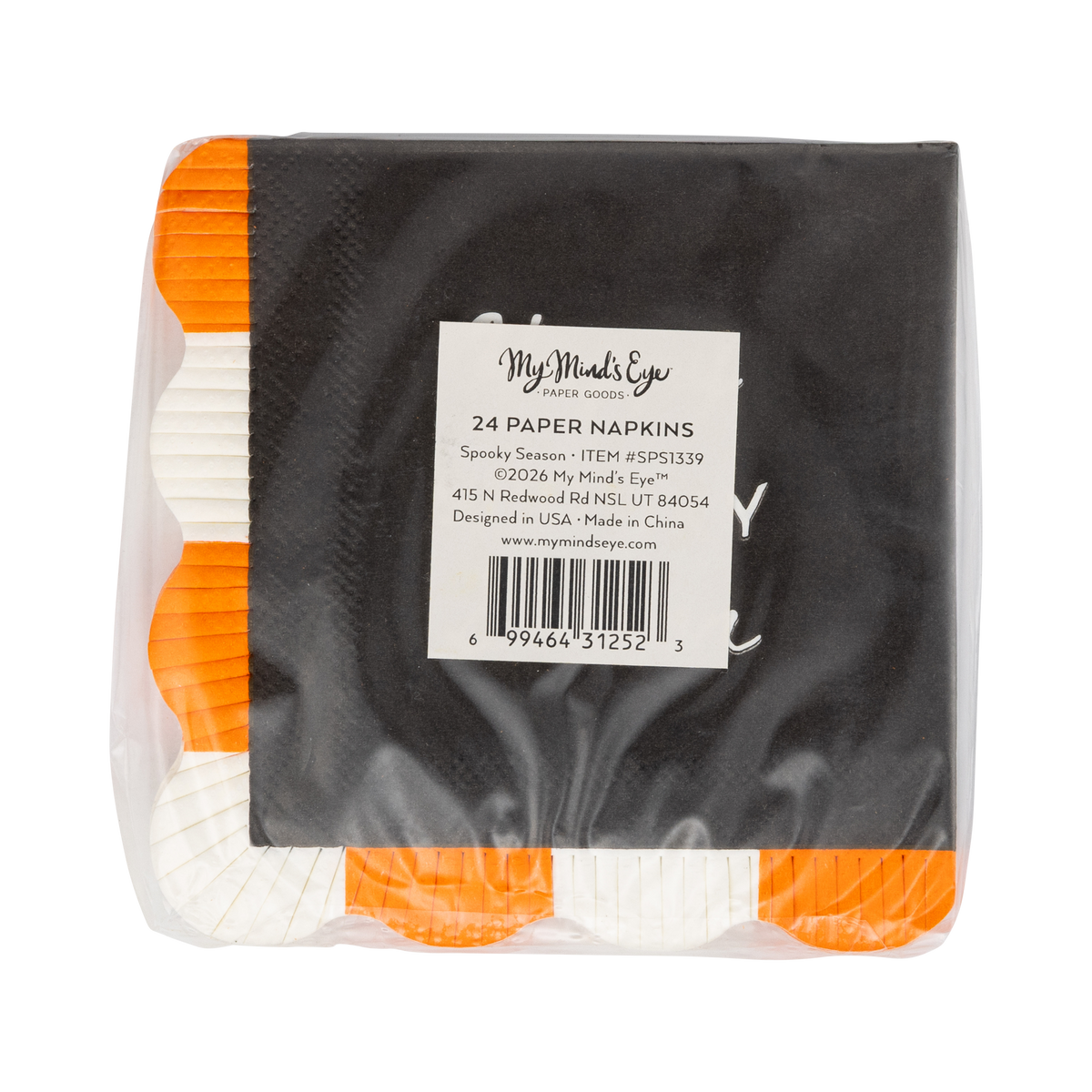 My Mind’s Eye - SPS1339 - Happy Spooky Season Fringed Napkin