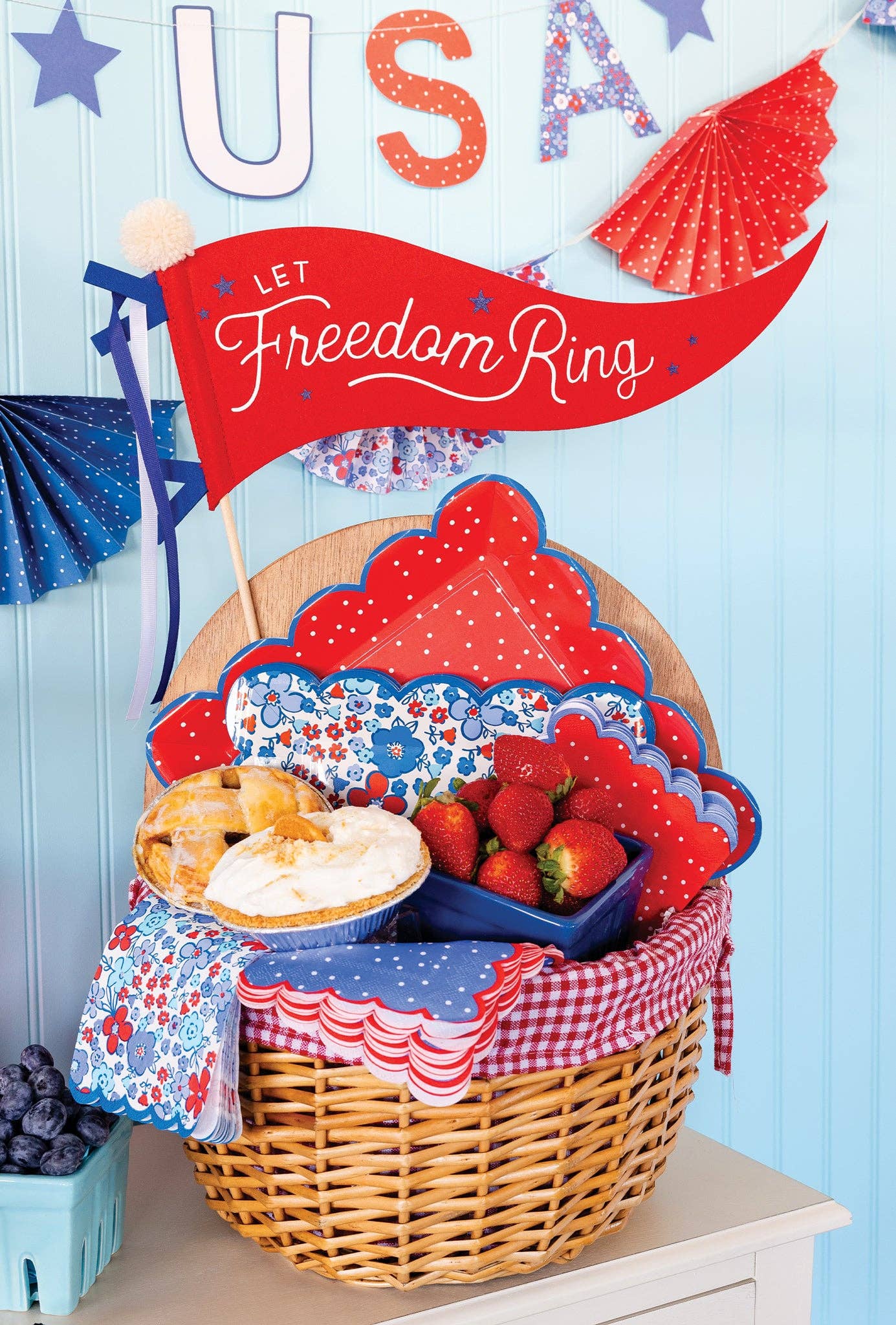 Let Freedom Ring Felt Pennant Banner