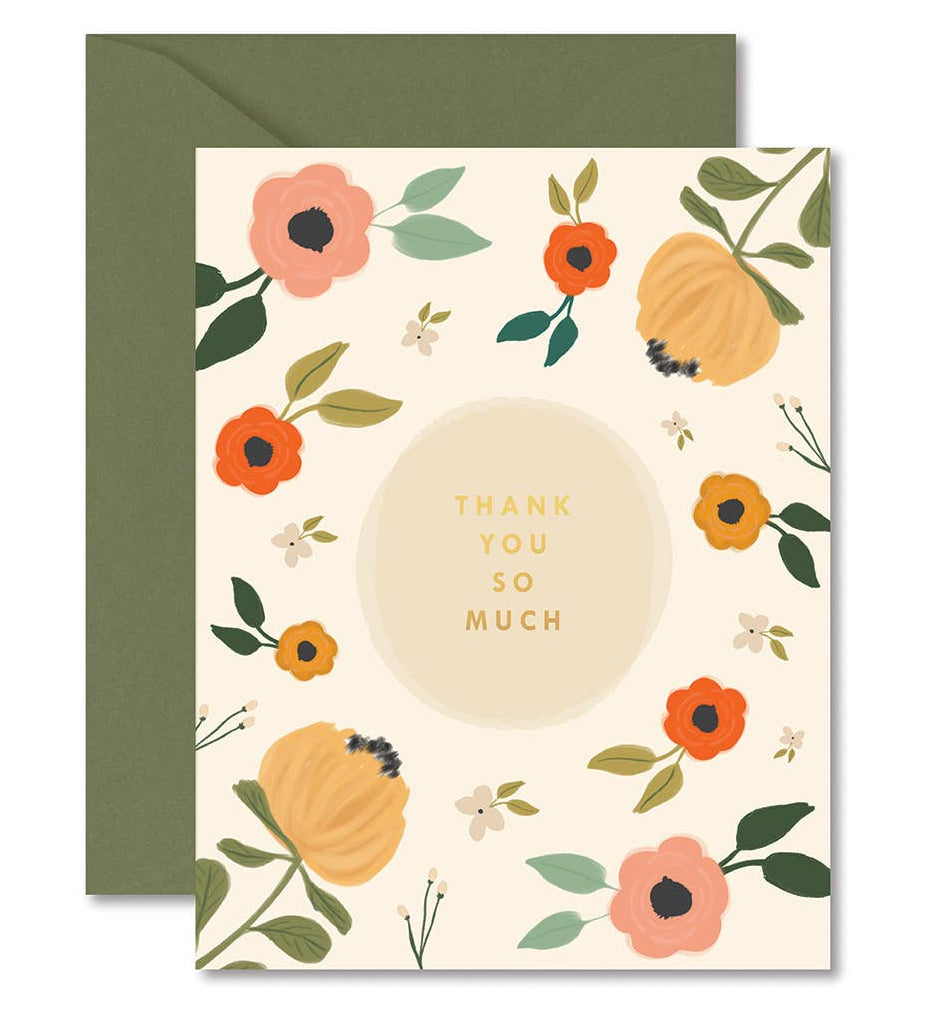 Ginger P. Designs - Blooming Thank You So Much Greeting Card