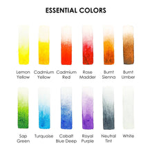 Load image into Gallery viewer, Paints - Grabie - Watercolor Pocket Set Of 12 With Brush - Essential Colors