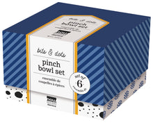 Load image into Gallery viewer, Pinch Bowl Set of 6 - Bits & Dots Multi-Color - Now Designs by Danica