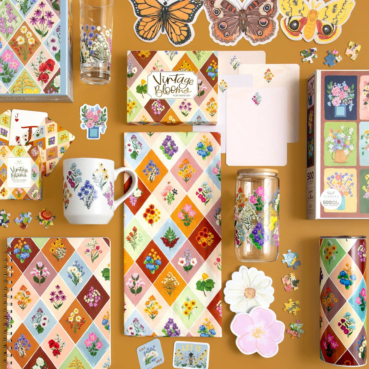 1canoe2 | One Canoe Two Paper Co. - Vintage Blooms Daisy Sticky Notes