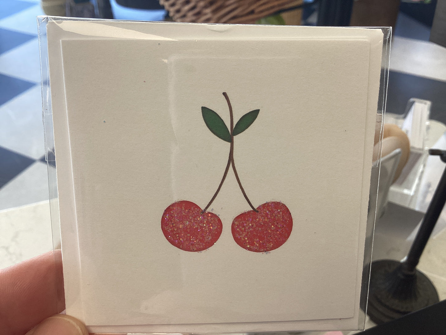 Cherry mini notecard