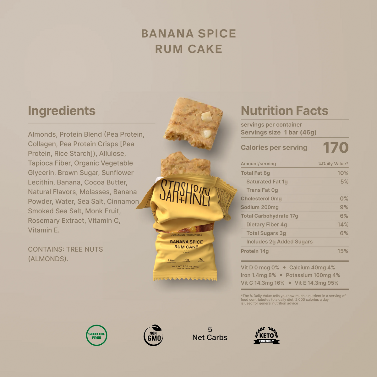 Stars + Honey - Banana Spice Rum Cake (10-Pack)