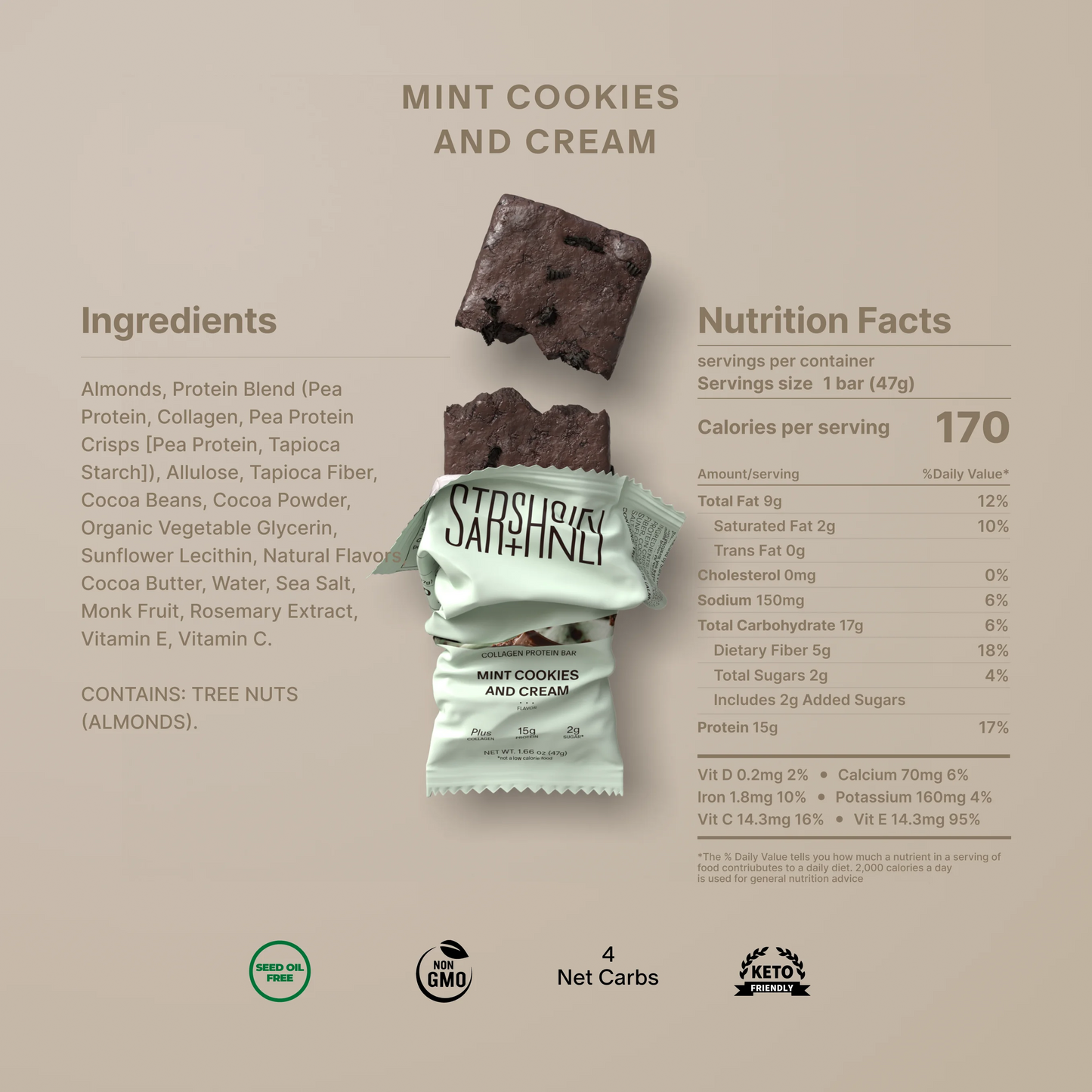 Stars + Honey - Mint Cookies and Cream