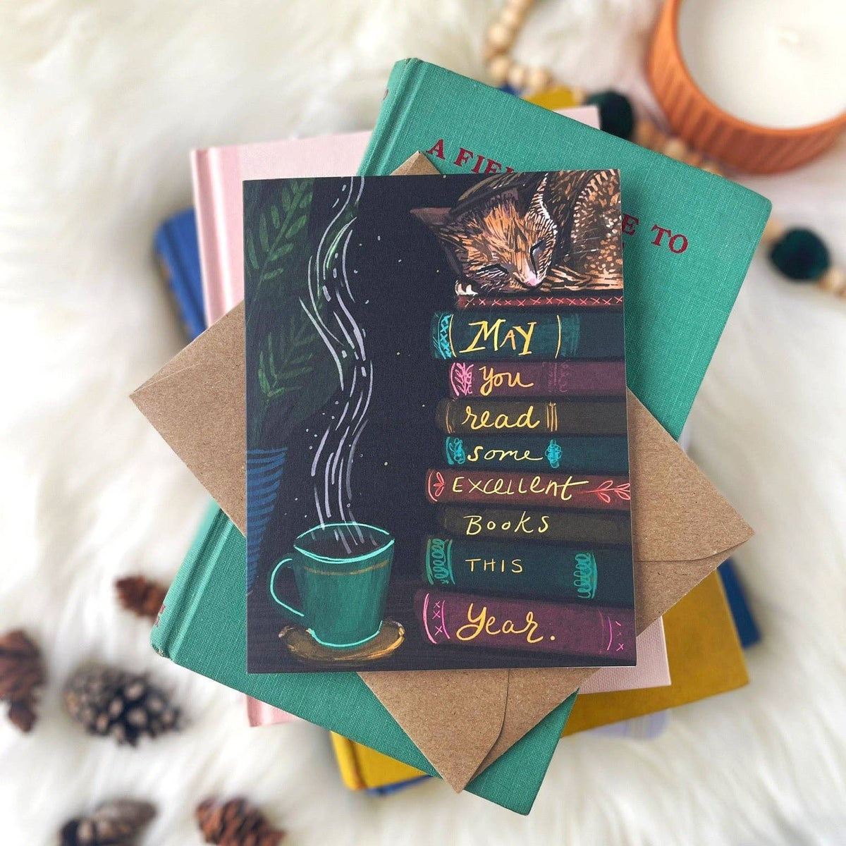 Tiny and Snail - May You Read Some Excellent Books This Year — Birthday Card