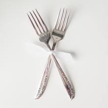Load image into Gallery viewer, Girl Ran Away With the Spoon - Wedding Fork Sets