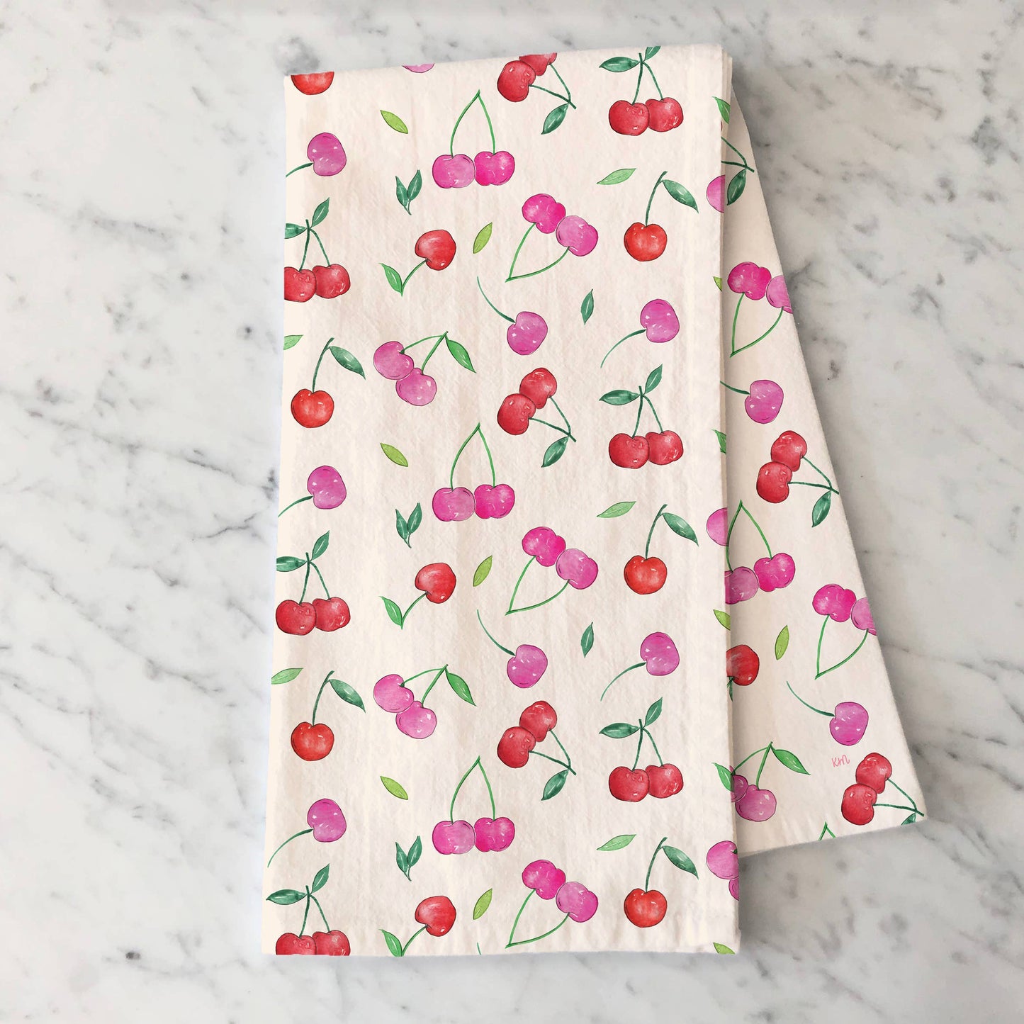 Tea Towel - Cherry - Kelsey M Designs