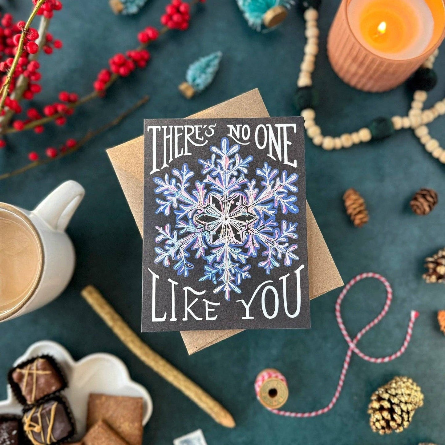 Tiny and Snail - There's No One Like You — Snowflake Card