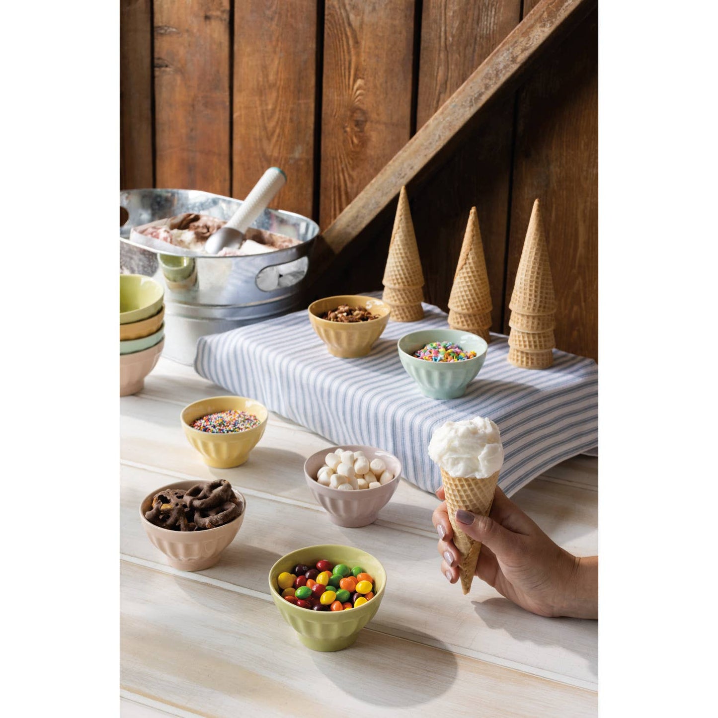 Pinch Bowls Set of 6 - Flora Sundae Bar - Now Designs by Danica