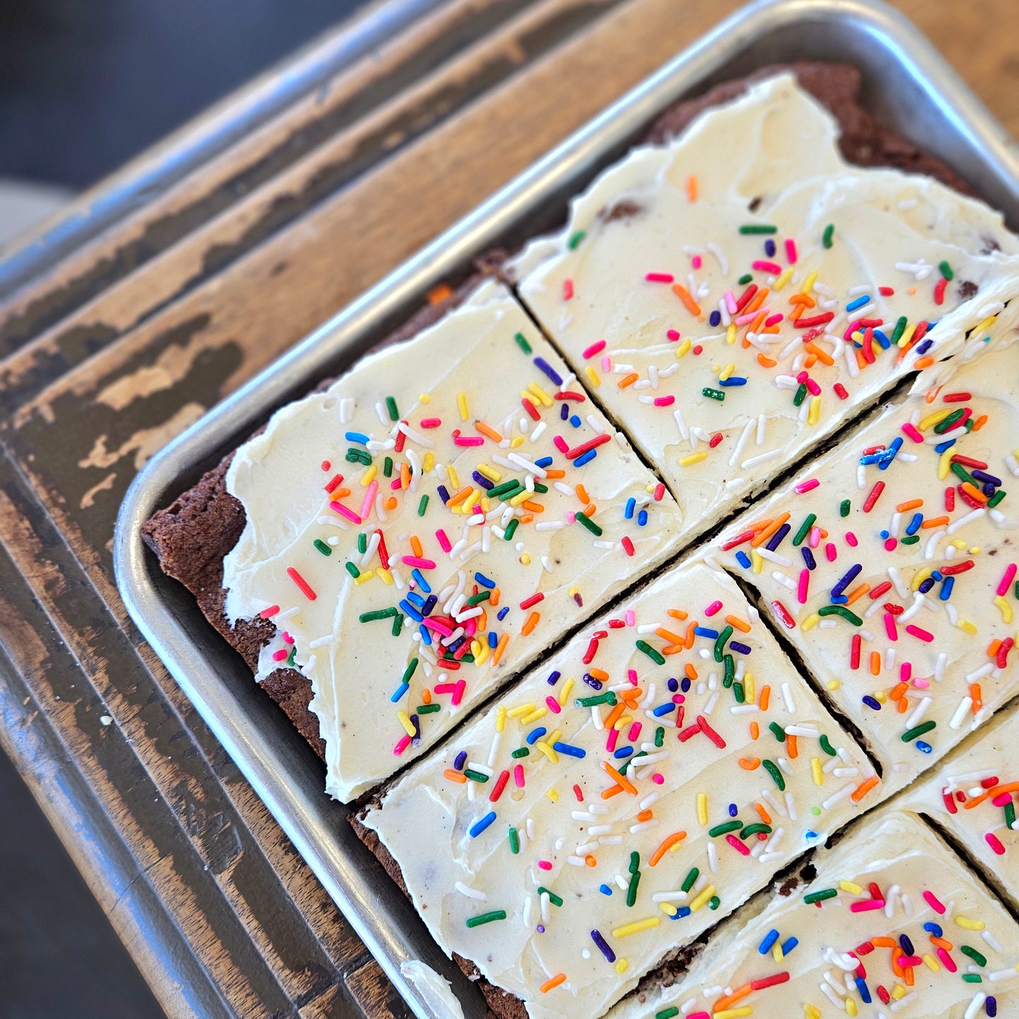 Buttercream Frosted Brownie