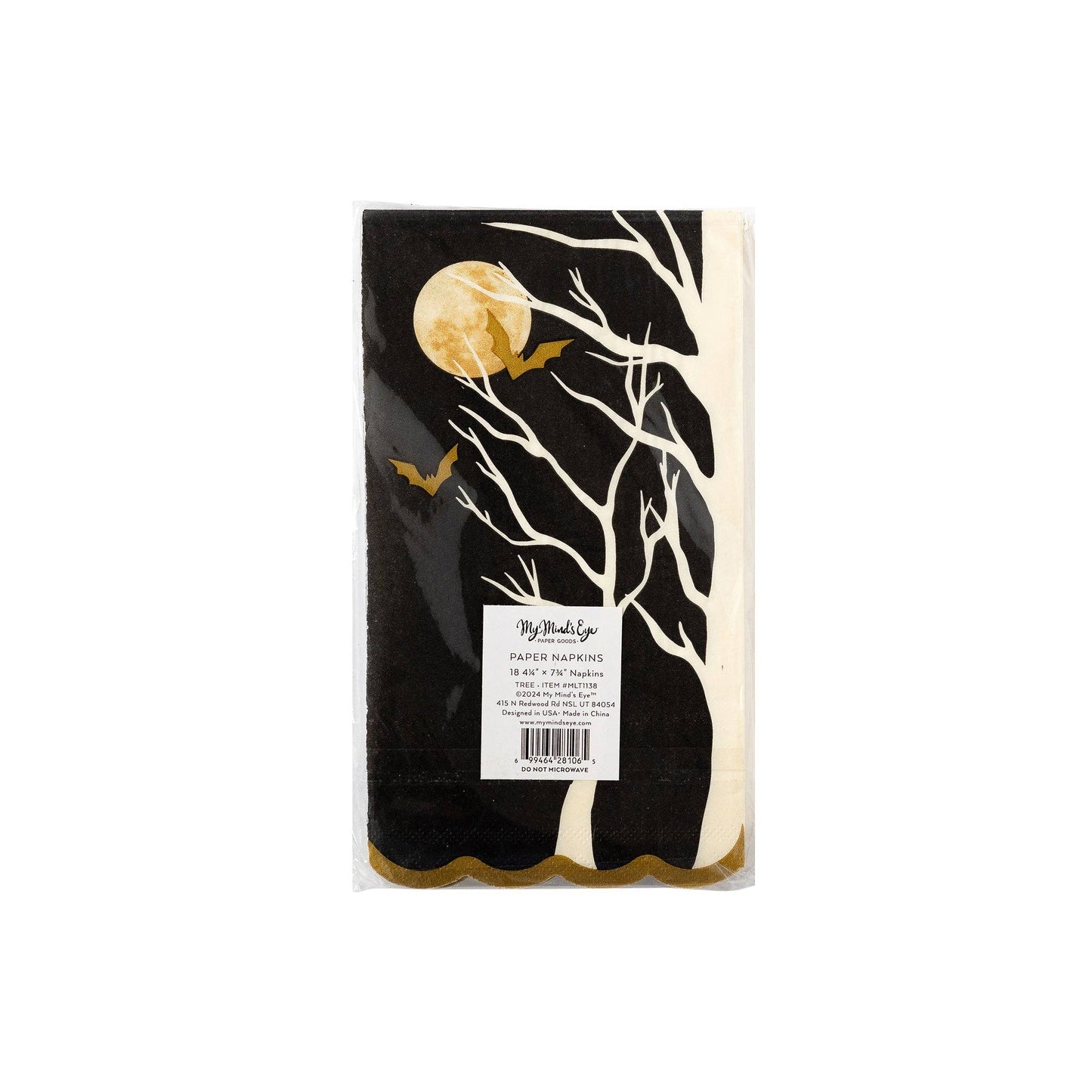 Napkin - Moonlit Tree with Bats