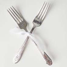 Load image into Gallery viewer, Girl Ran Away With the Spoon - Wedding Fork Sets