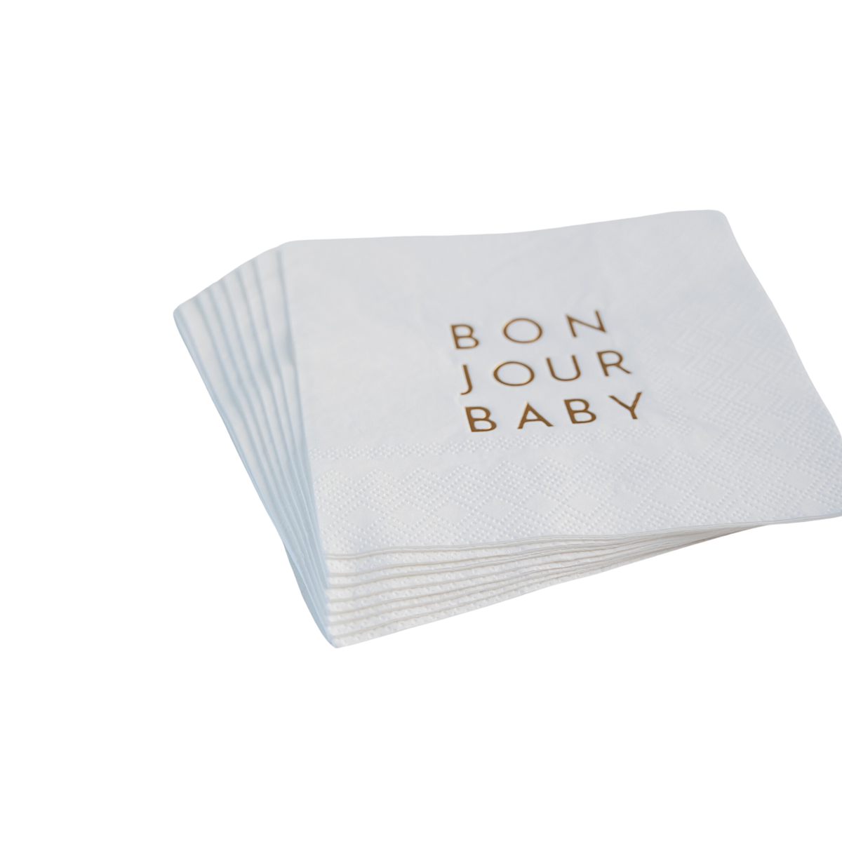 Bonjour Fête - Bonjour Baby White Cocktail Napkins (Set of 20)