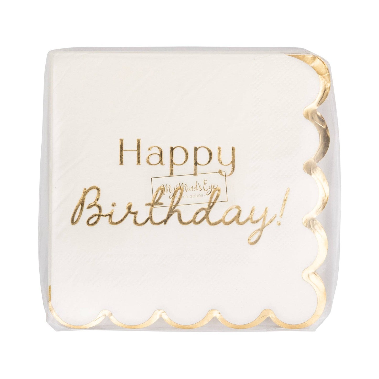My Mind’s Eye - PLGBD37 - Foil Birthday Cocktail Napkin