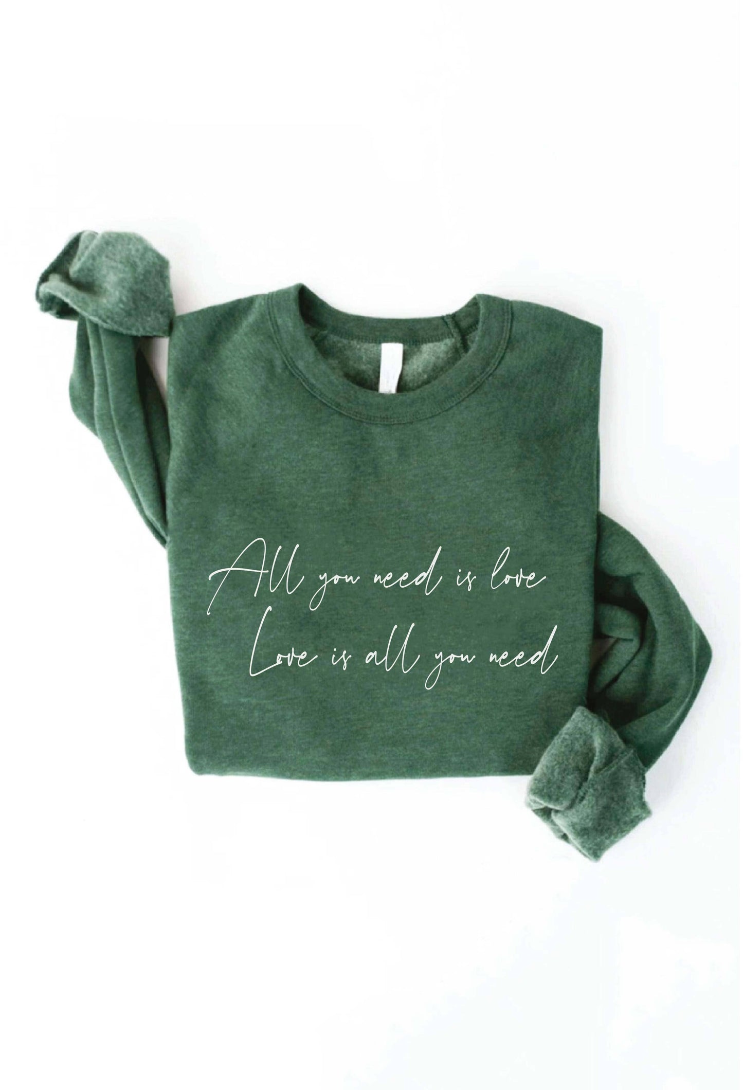 OAT COLLECTIVE - ALL YOU NEED IS LOVE Graphic Sweatshirt