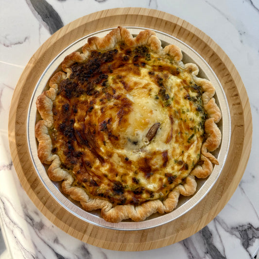 Thanksgiving Mushroom Gruyere Quiche