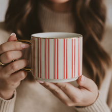 Load image into Gallery viewer, Red Stripe Coffee Mug