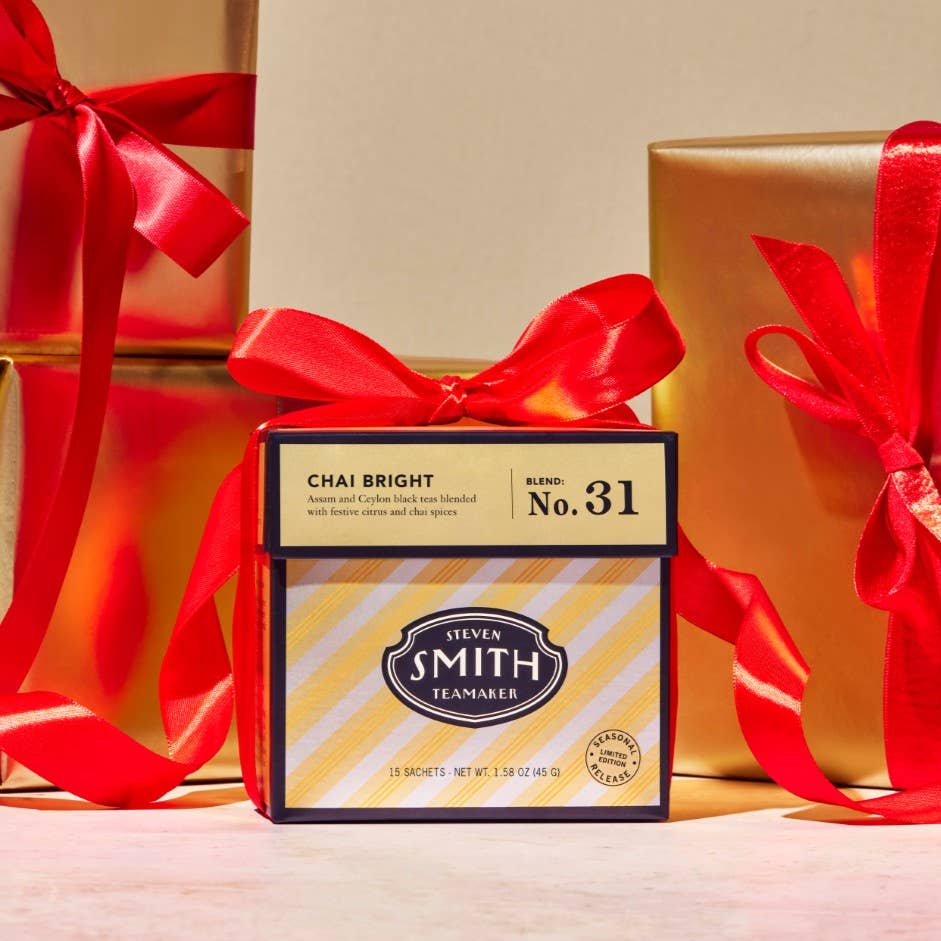 Smith Teamaker - Chai Bright - Holiday Seasonal Black Tea - Retail Cartons