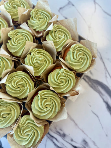 Strawberry Matcha Cupcakes