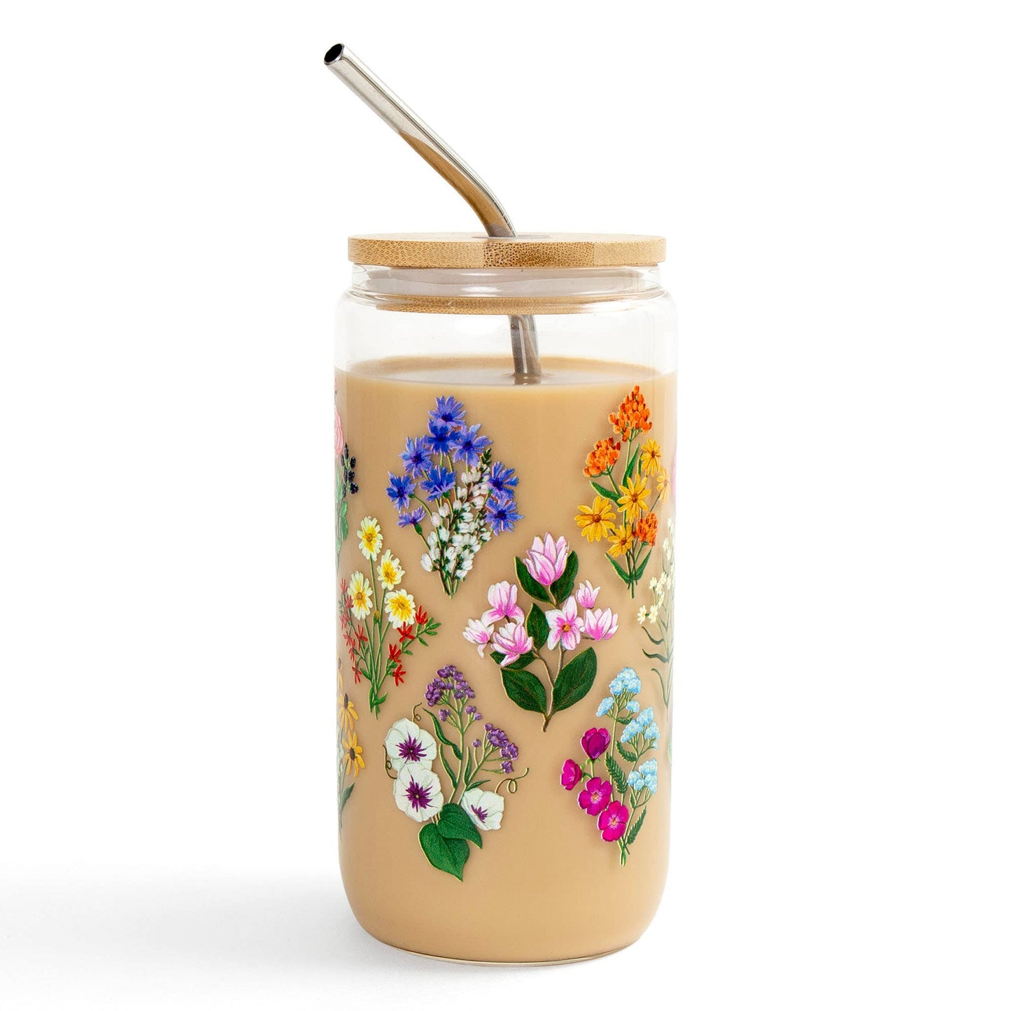 1canoe2 | One Canoe Two Paper Co. - Vintage Blooms Floral Glass Can