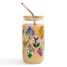 Load image into Gallery viewer, 1canoe2 | One Canoe Two Paper Co. - Vintage Blooms Floral Glass Can