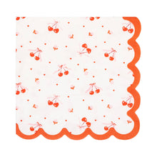 Load image into Gallery viewer, Tossed Cherry Cocktail Napkin