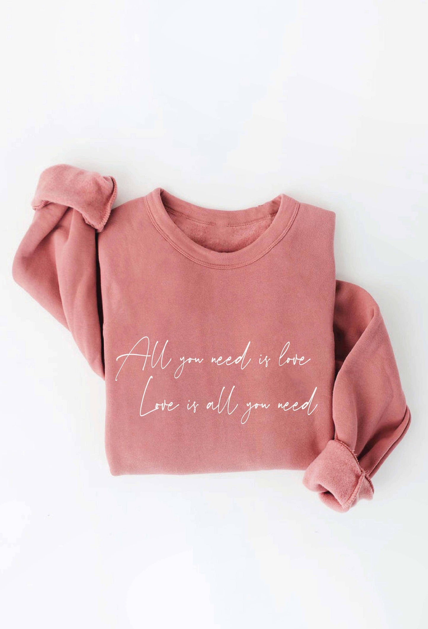 OAT COLLECTIVE - ALL YOU NEED IS LOVE Graphic Sweatshirt