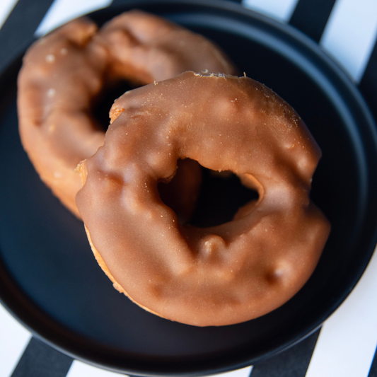 Maple Glazed Old Fashioned Donuts