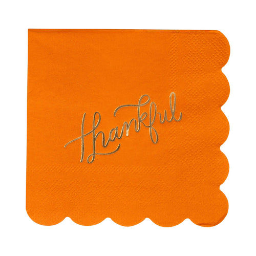 Napkin - Gold Foil Thankful - My Mind’s Eye