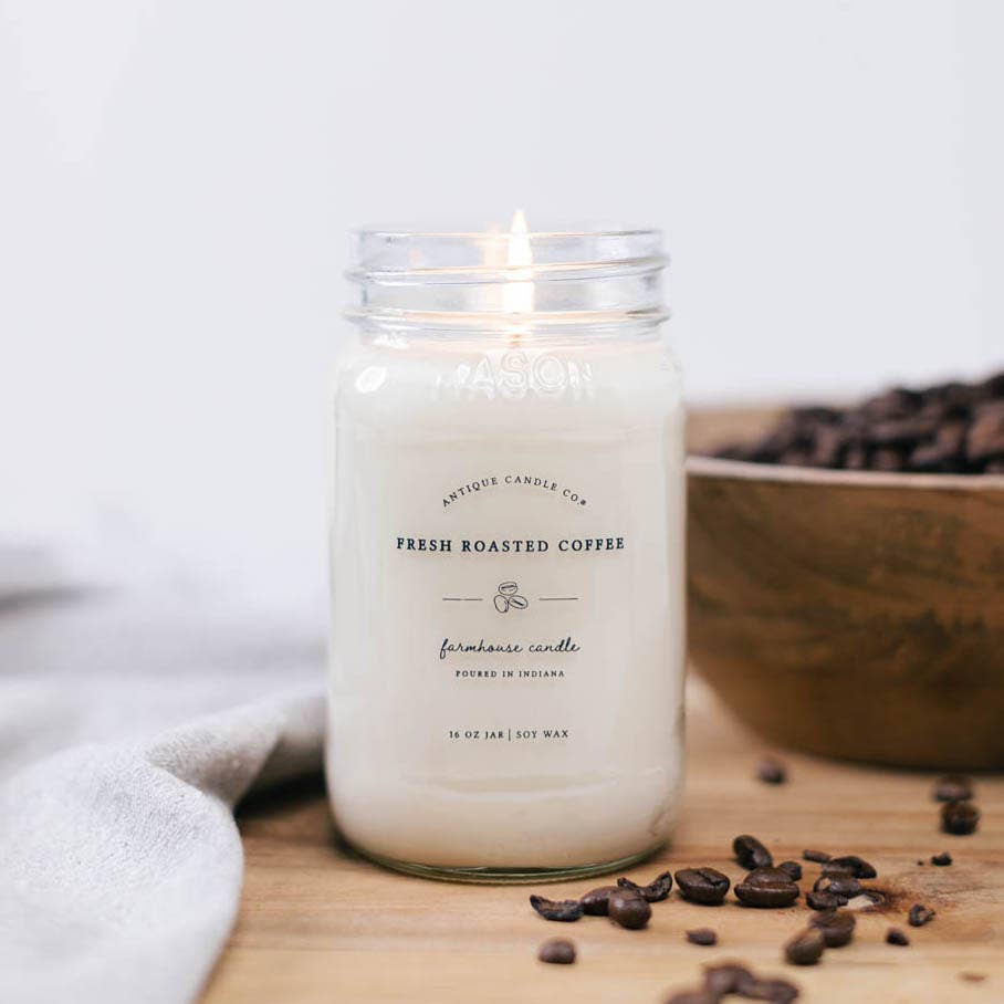 Antique Candle Co.® - Fresh Roasted Coffee - Soy Wax Mason Jar Candle