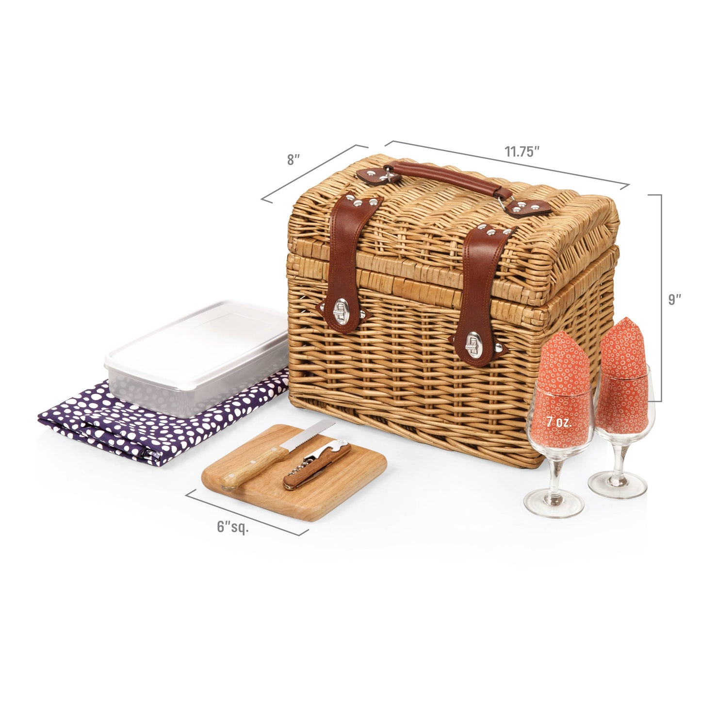 Napa Wine & Cheese Picnic Basket