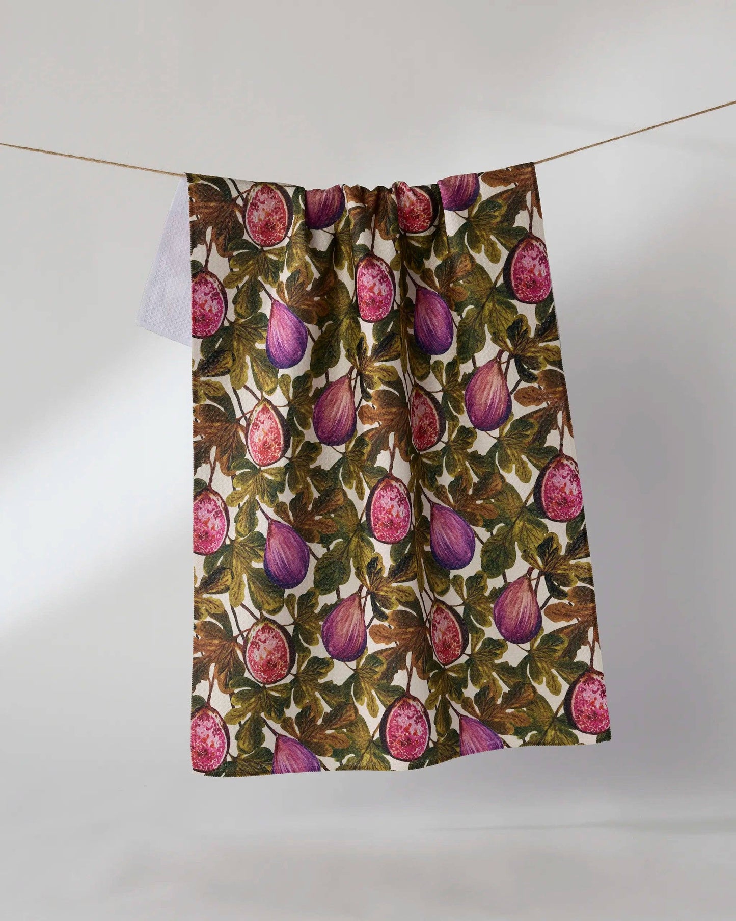 Geometry - Wild Fig Tea Towel