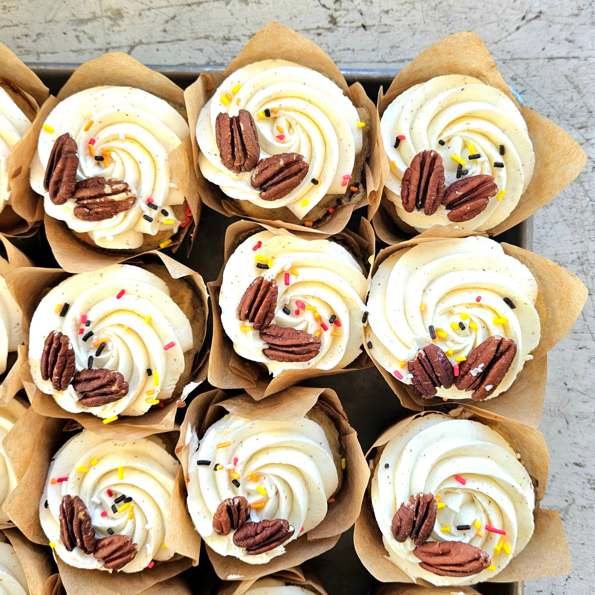 Maple Butter Pecan Cupcakes