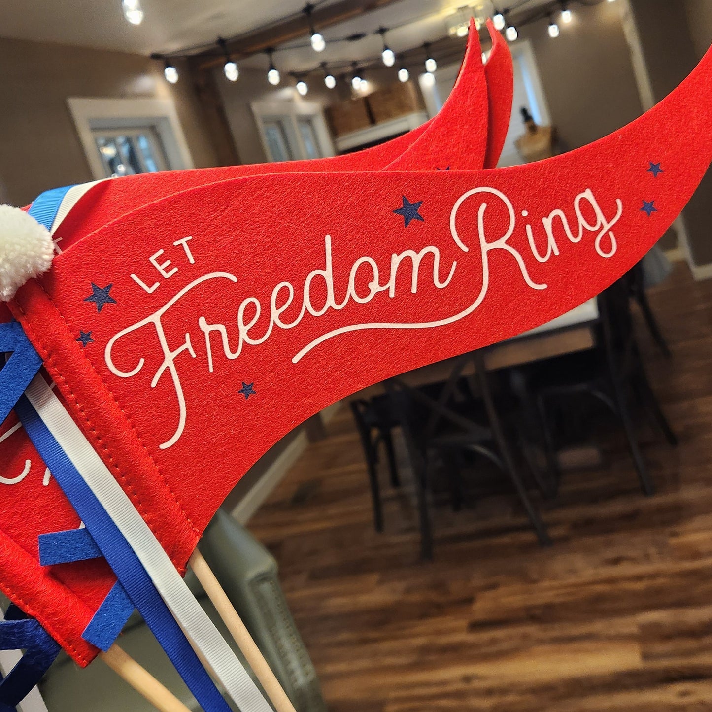 Let Freedom Ring Felt Pennant Banner