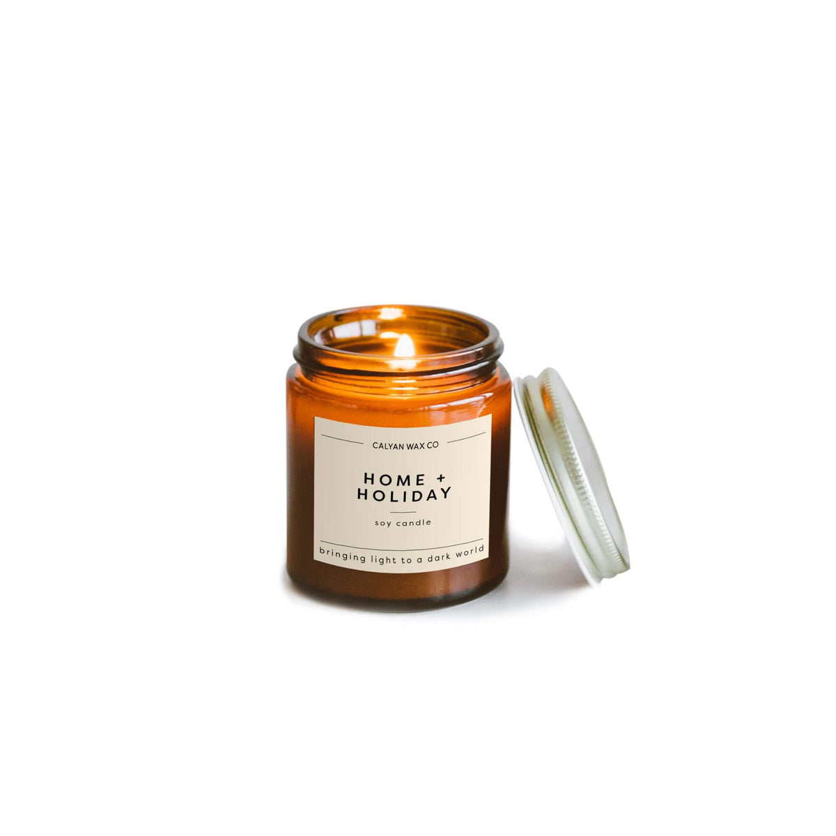Calyan Wax Co. - Soy Candle | Home + Holiday | 3.1oz Mini Amber Jar