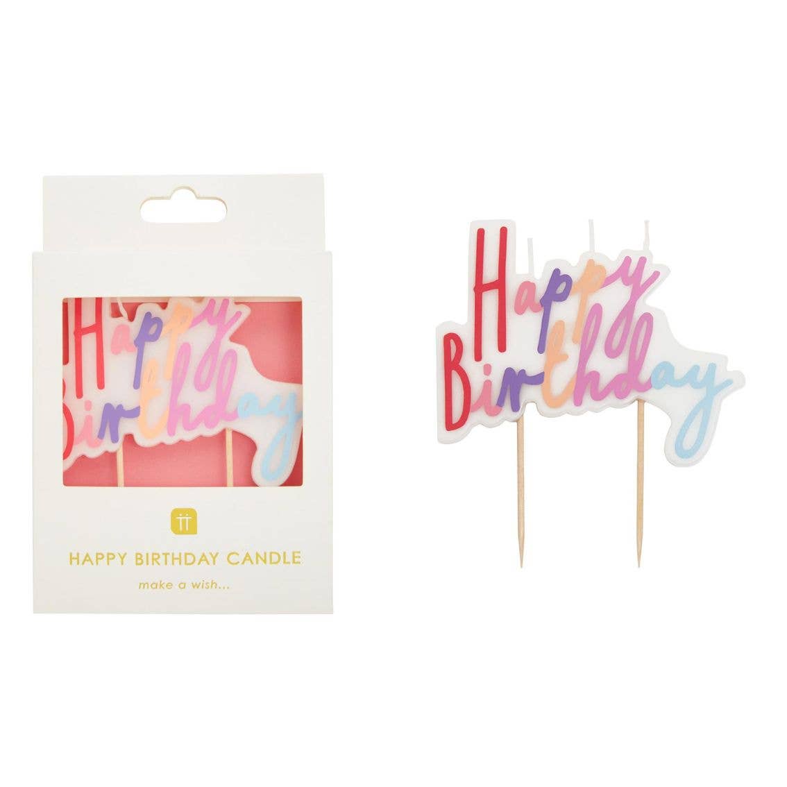 Pastel Happy Birthday Candle | Cake Candles |