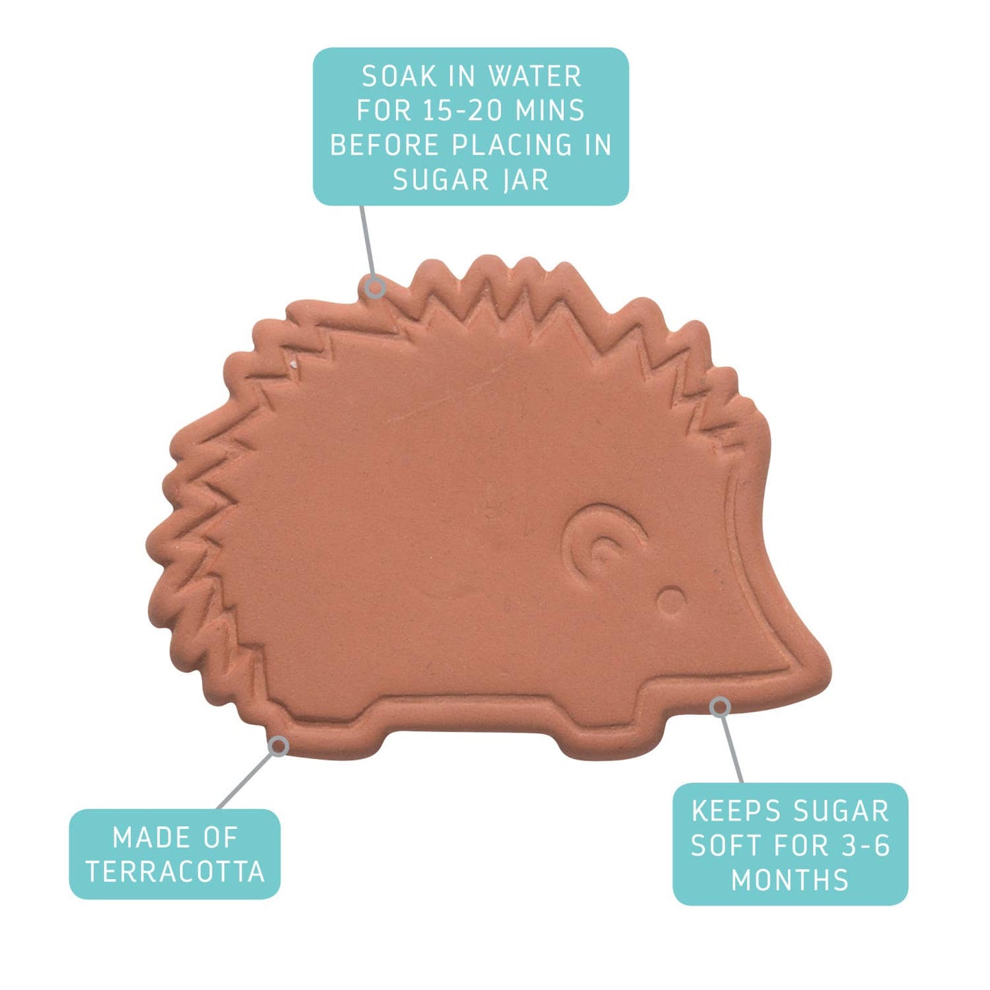 Sugar Saver - Harriet Hedgehog Terracotta