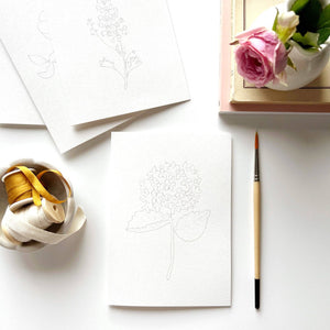 Watercolor Notecards: Garden Flowers