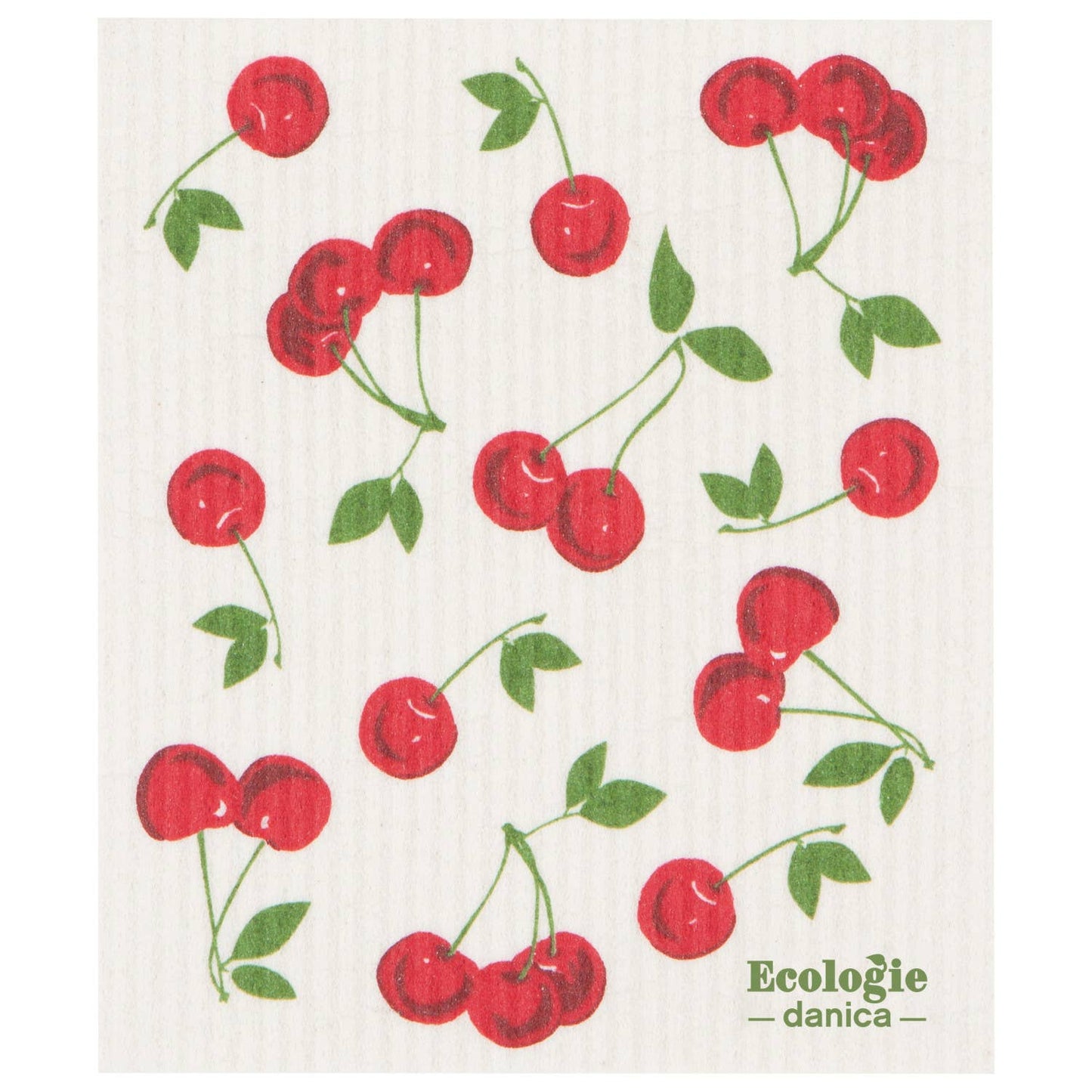 Ecologie - Cherries Swedish Dishcloth