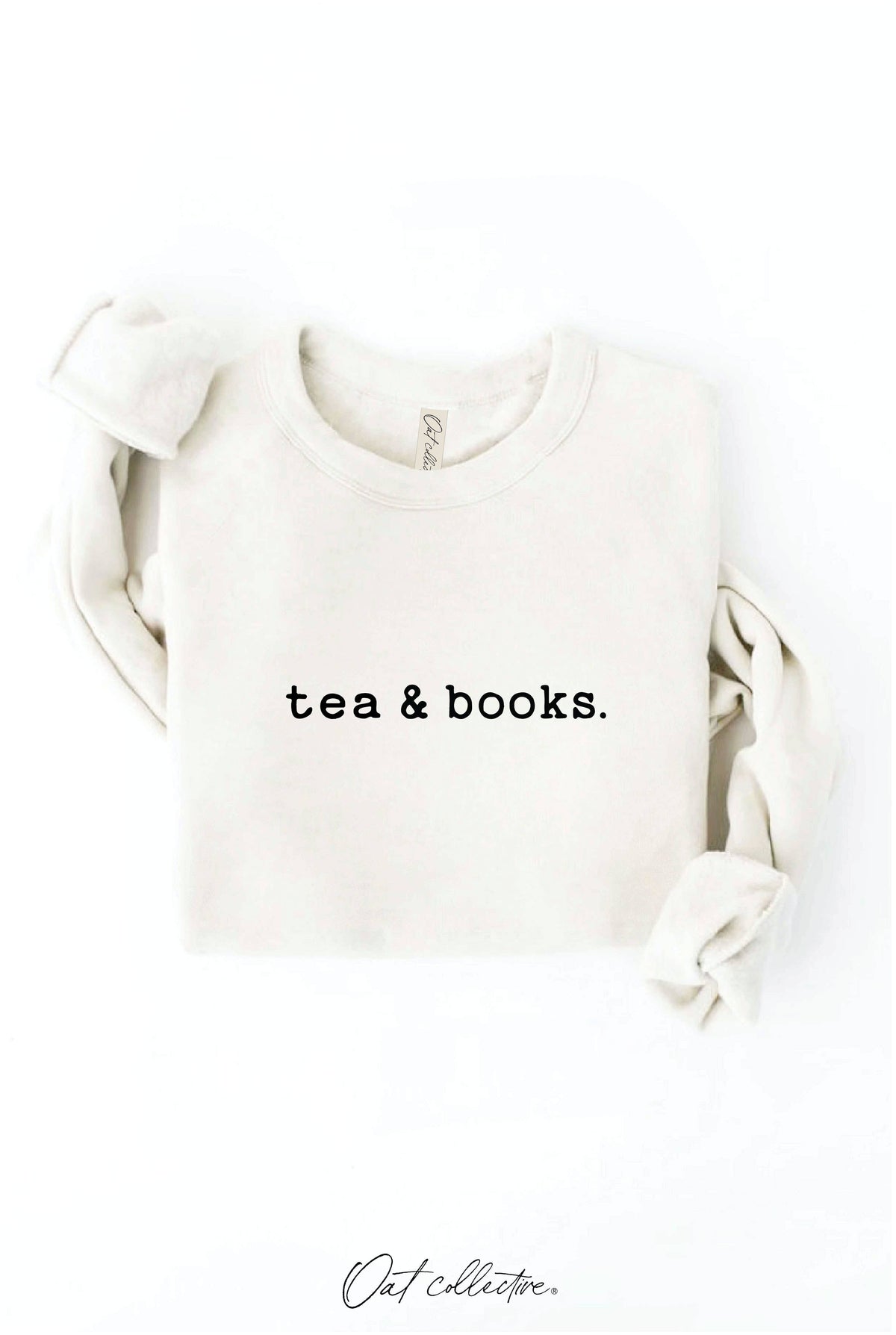 OAT COLLECTIVE - TEA AND BOOKS  Graphic Sweatshirt