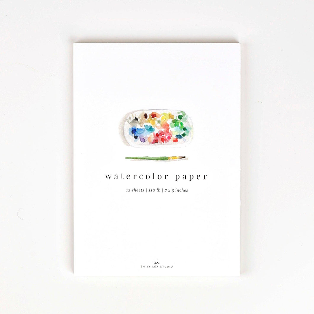 Watercolor Paper - 5x7 - emily lex studio