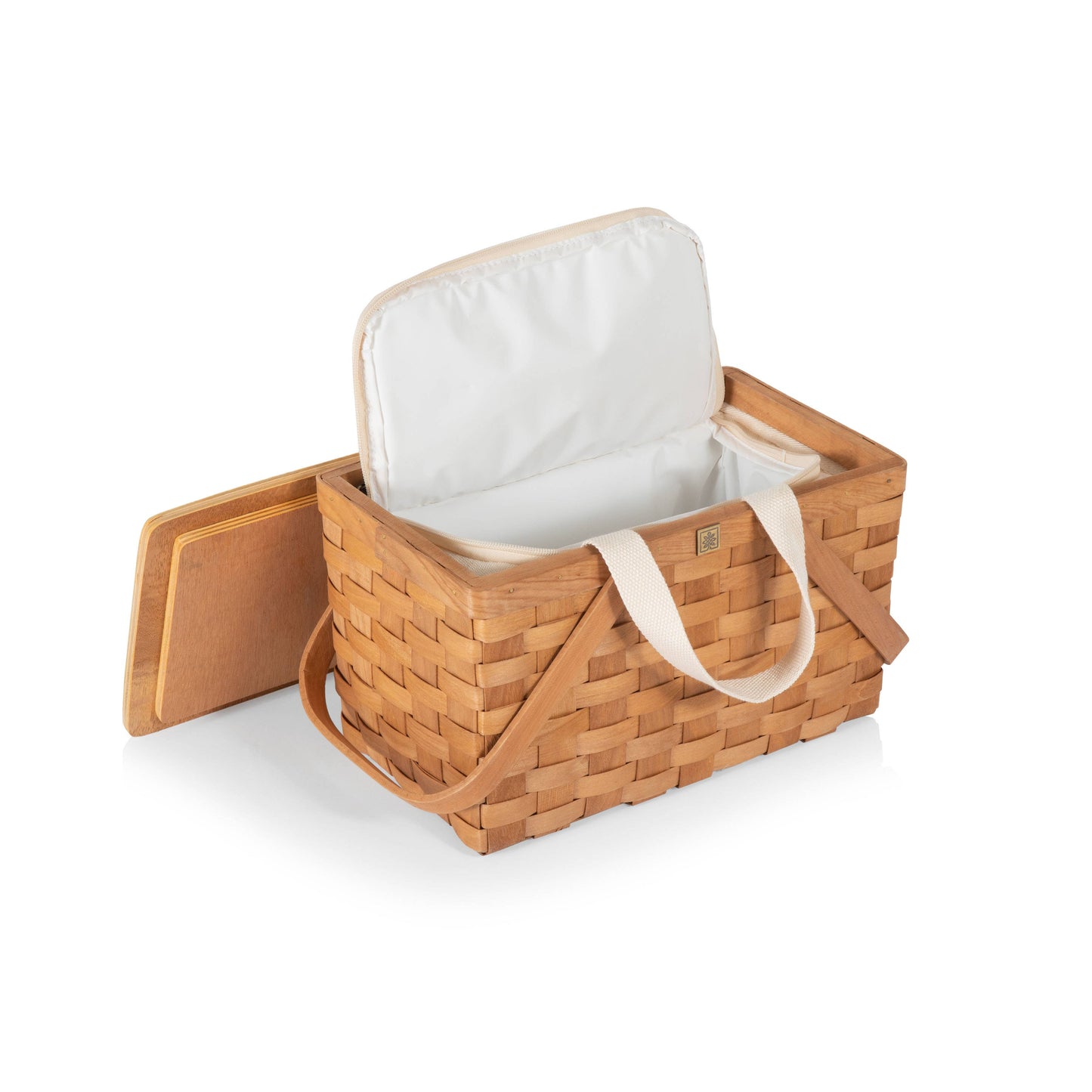 Picnic Time Family of Brands - Poppy Personal Picnic Basket, (Beige)