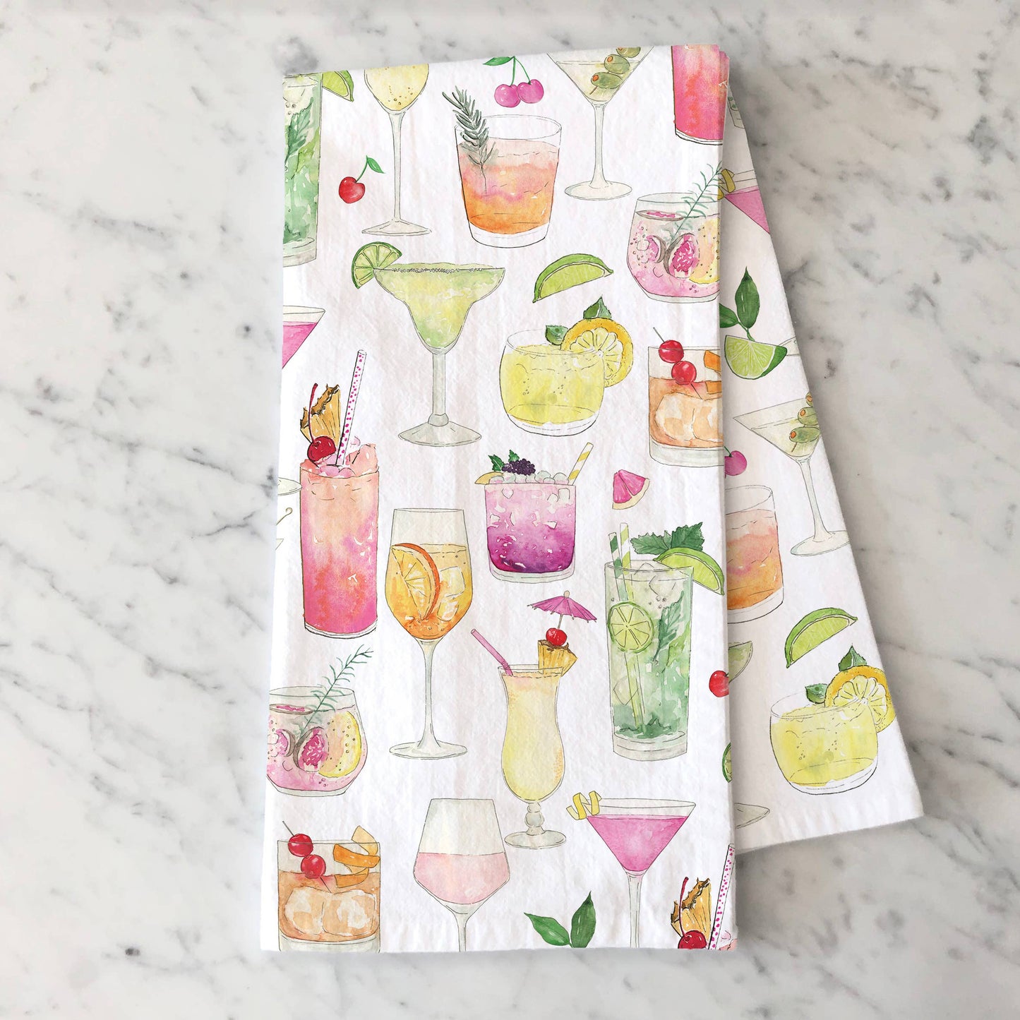 Tea Towel - Cocktails - Kelsey M Designs