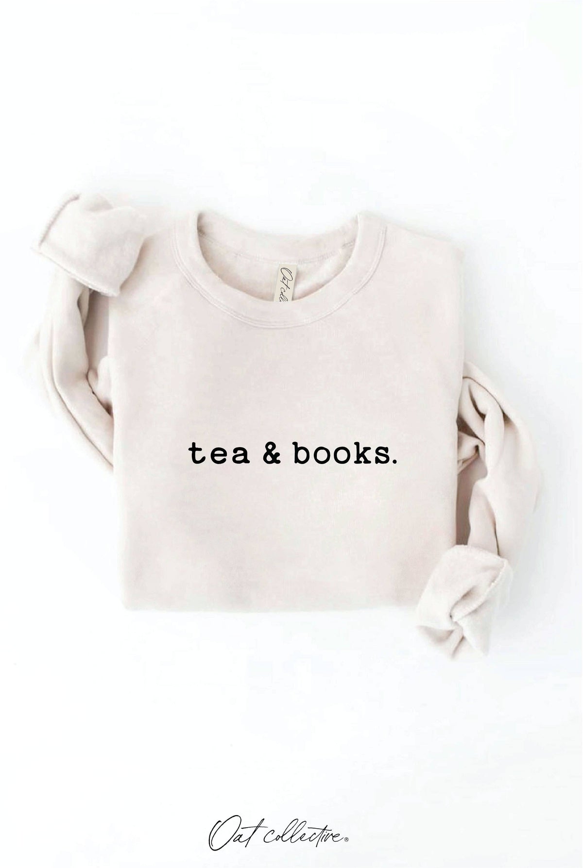 OAT COLLECTIVE - TEA AND BOOKS  Graphic Sweatshirt