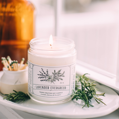 Finding Home Farms - Soy Candle, Lavender Evergreen, Woody & Herbal Scent