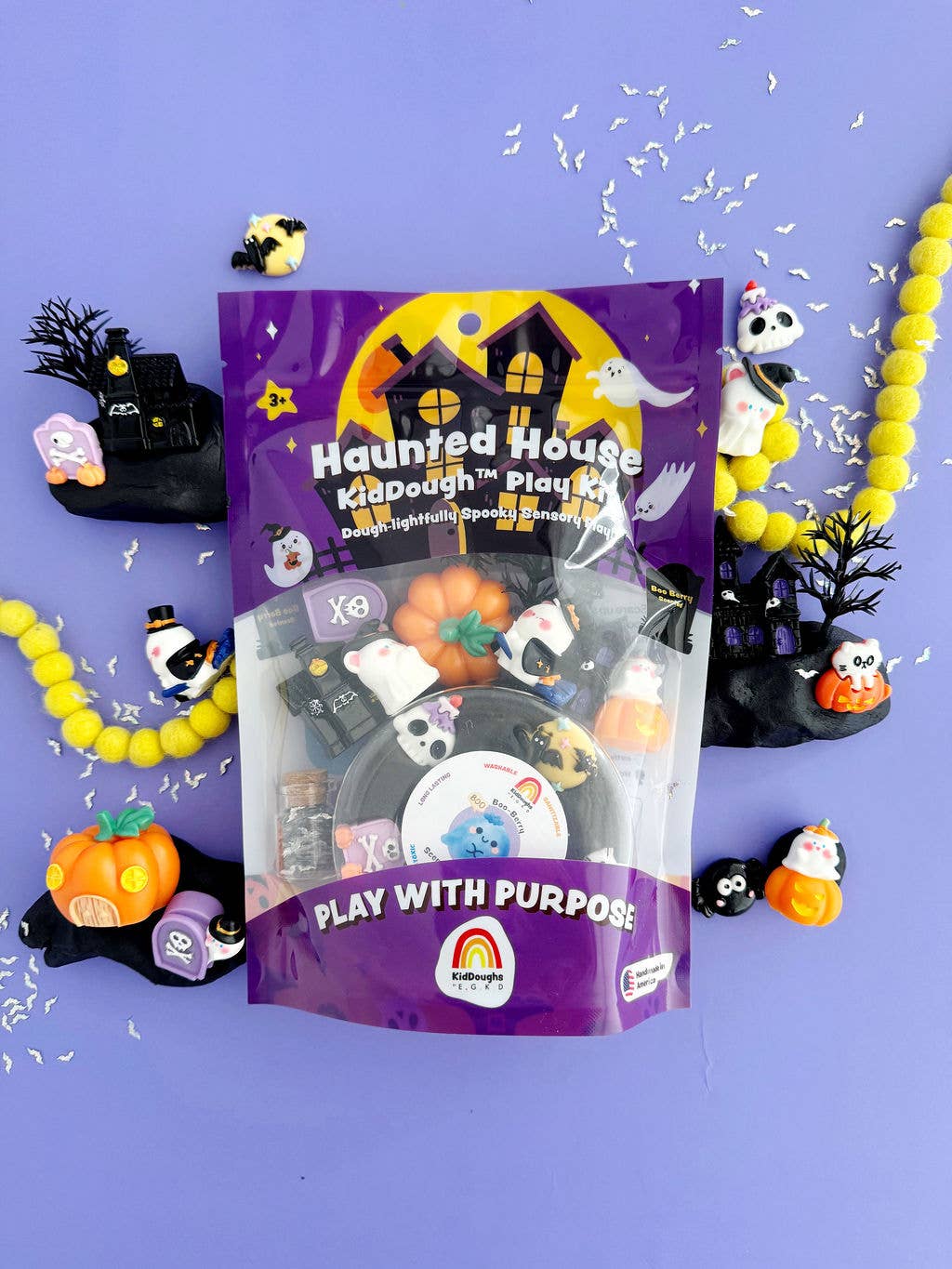 Earth Grown KidDoughs (KidDoughs by EGKD) - Haunted House KidDough Play Kit