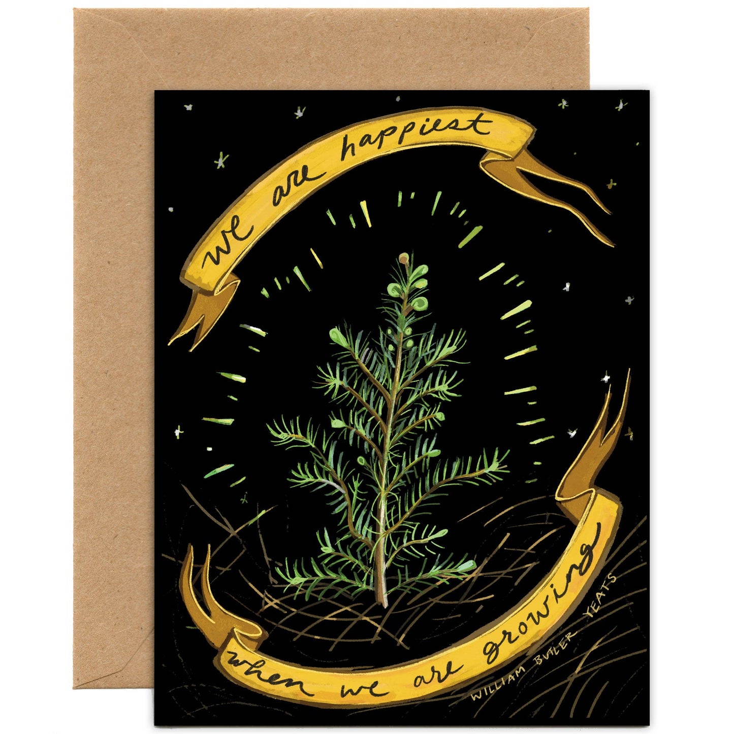 Tiny and Snail - We Are Happiest When We Are Growing Quote Card