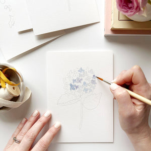 Watercolor Notecards: Garden Flowers